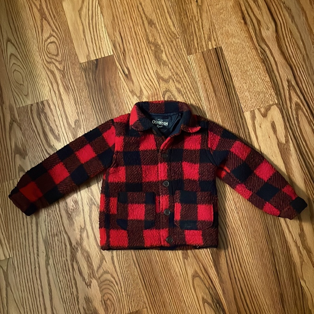 OshKosh Buffalo Plaid Fleece Jacket